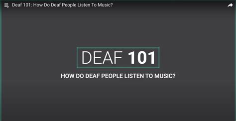 can deaf people enjoy music can they feel the rhythm of the music